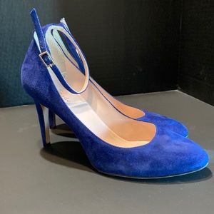 Kate Spade Blue suede heels 6